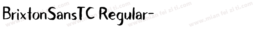 BrixtonSansTC Regular字体转换